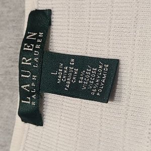 Lauren Ralph Lauren Openwork Textured Cardigan White L